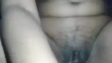 Horny Dehati girl fingering pussy on selfie cam