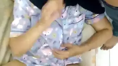Arab Babe Shared by Hubby With Friend Threesome