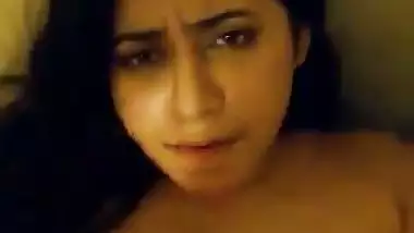 Indian girl nude playing with huge boobs
