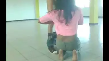 College girl hidden cam sex scandal with lover in library!