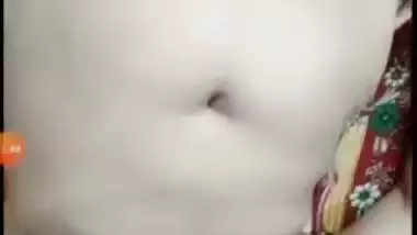 Booby bhabhi stripping off red night gown