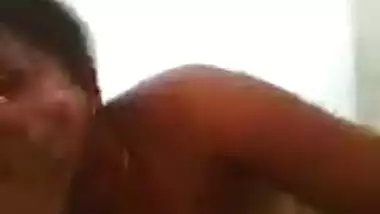 Horny couple having sex inside the motel.