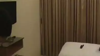 indian honeymoon wife trying different lingerie