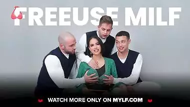 GotMylf - Mature Stepmom Reagan Foxx Reveals Her Juicy Tits And Lets Her Stepson Play With Her