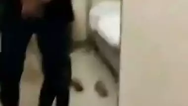 Girlfriend big boobs pressing viral MMS in hotel