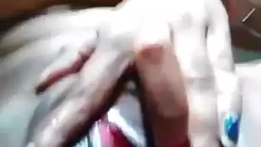 Beautiful girl fingering her pink pussy