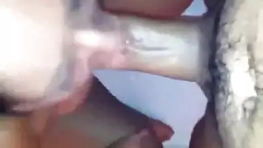 indian hot wife giving blowjob