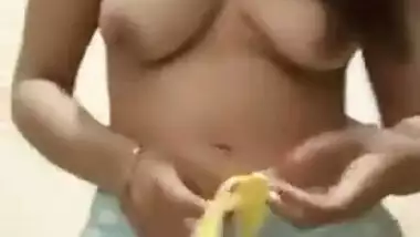 Sexy Indian Punjabi girl stripping nude on selfie cam