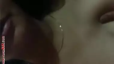 Pressing mature bhabhi boobs by young lover