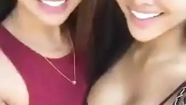 Beautiful girl selfie cam video