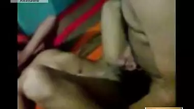 Village Girl Giving Blowjob-Fucking with her cousin