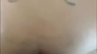 Purple Thong Pull To The Side