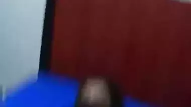 Desi girl face covered fucking boyfriend(hindi audio)