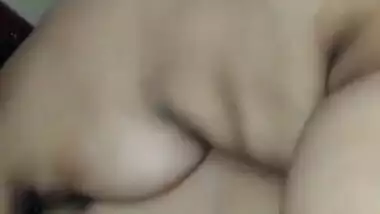 Desi Telugu sexy housewife hot fucking selfie video