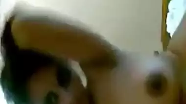 Breasty Swapna gives her husband a blow job
