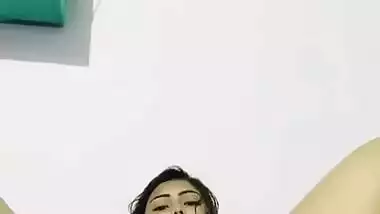 Horny girl masturbating