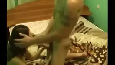 Slim girlfriend fucked different positions