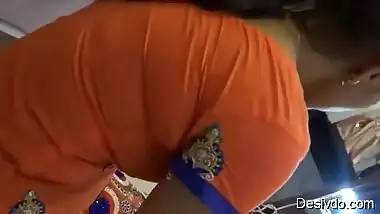 Homely Girl In Hot Leggings At Home