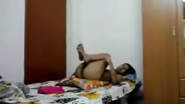 Young sexy couple having sex in their bedroom.