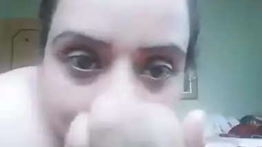 Super sexy aunty striptease in nature's garb MMS