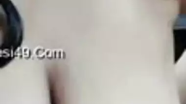 Super Hot Look Desi Girl Showing her Boobs To Lover