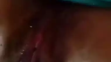 Indian babe displays XXX breasts putting hand down there for sex pleasure