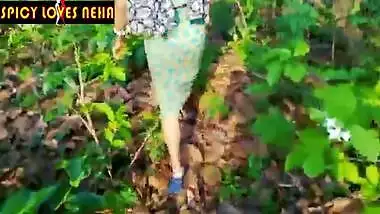 Indian Risky Outdoor Jungle Sex With Beautiful Girl & Cum Swallow