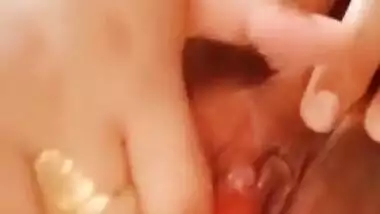 Chubby village wife showing pussy on cam