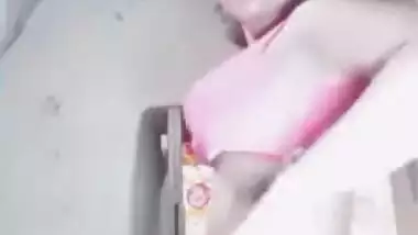 XXX model does the sex dance in a barn shaking her buttocks on camera