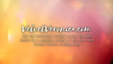 Veronica | Femdom fucking with a strap-on dildo while locked in chastity