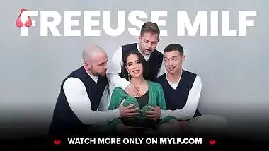 Mylf - Busty Bombshell Alix Lynx Takes Lucky Guy's Cock Balls Deep In Her Mouth And Makes Him Cum