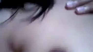 Teen Desi selfie striptease