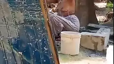 Village bhabhi nude bath outdoors