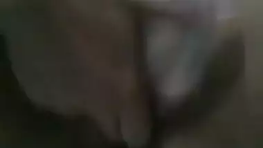 Indian girl fingering with panty in mouth