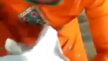 Strong dick stretches Desi charmer's tight mouth during a XXX blowjob