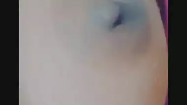 Unsatisfied Bengali Boudi showing boobs on video call