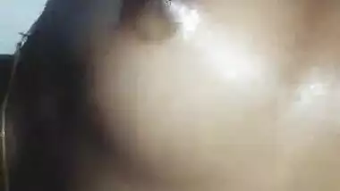 Cute Desi girl Boobs Oil Massage By Lover